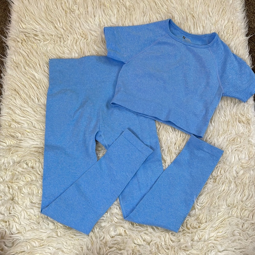 Blue co-ord athletic set